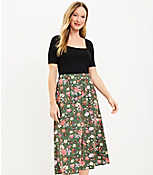 Country Garden Button Pull On Midi Skirt carousel Product Image 1