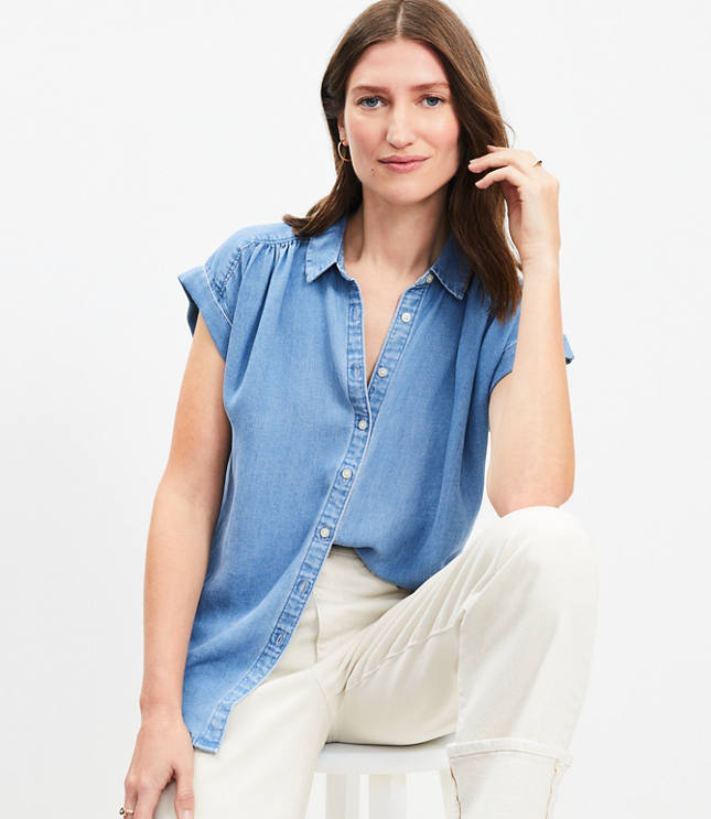 Chambray Dolman Shirt