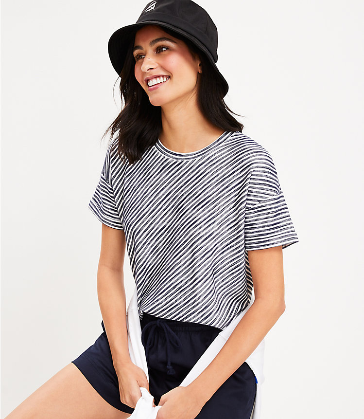 Lou & Grey Striped Jersey Tee image number 1