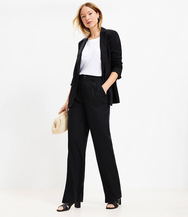 Emory Long Modern Blazer - Black