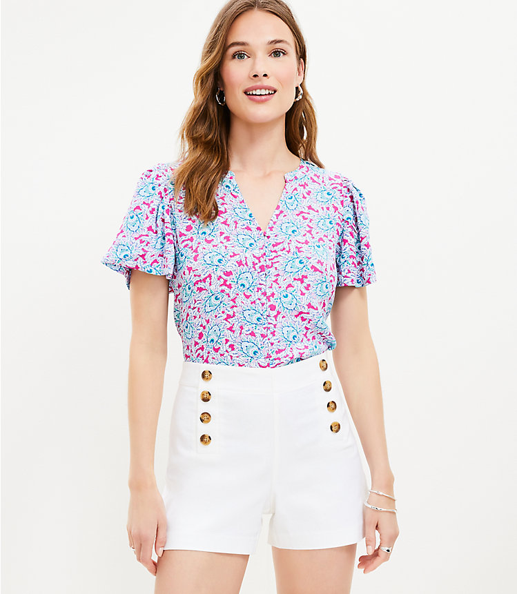 Bloom Puff Sleeve Blouse image number 1