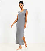 Lou & Grey Striped Signaturesoft Scoop Neck Maxi Dress carousel Product Image 1
