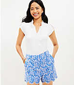 Riviera Shorts in Floral Eyelet carousel Product Image 1