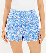 Riviera Shorts in Floral Eyelet carousel Product Image 2