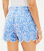 Riviera Shorts in Floral Eyelet carousel Product Image 3