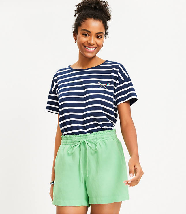 Linen Blend Pull On Shorts - Kmart