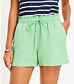 Pull On Linen Blend Shorts carousel Product Image 2