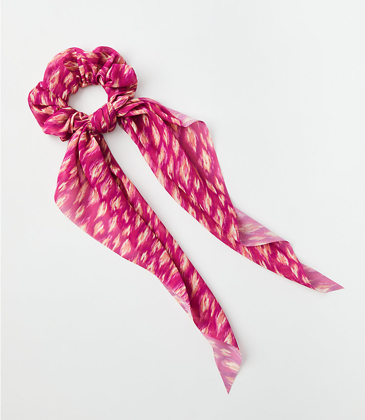 Ikat Bow Scrunchie image number null