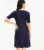 Ribbed Scoop Neck Shift Dress carousel Product Image 3