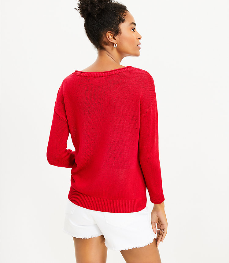Crab 3/4 Sleeve Sweater image number 2