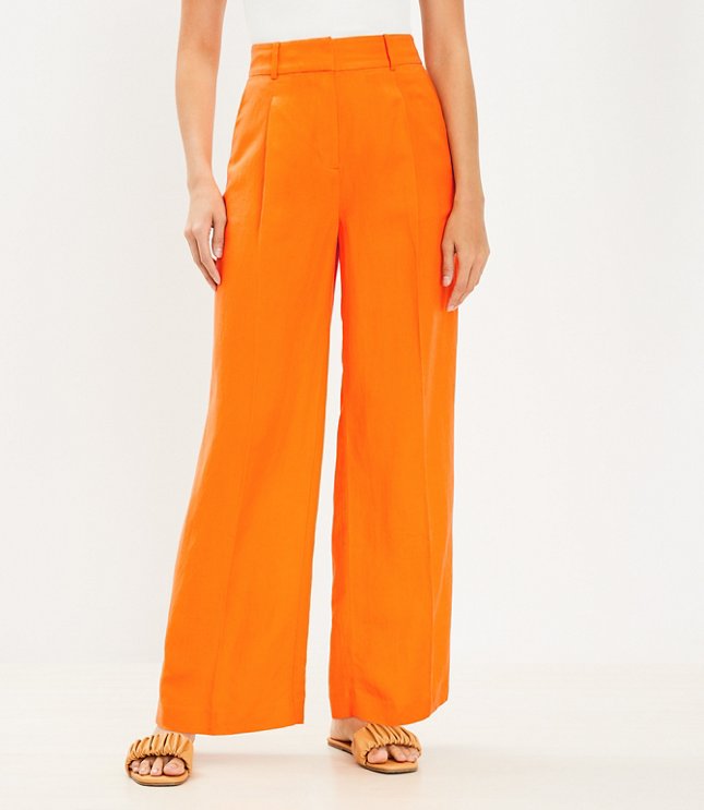 MOON Men's Linen Blend Harem Pants (Windsor Tan, Burnt Orange) - XS / Short  / Windsor Tan