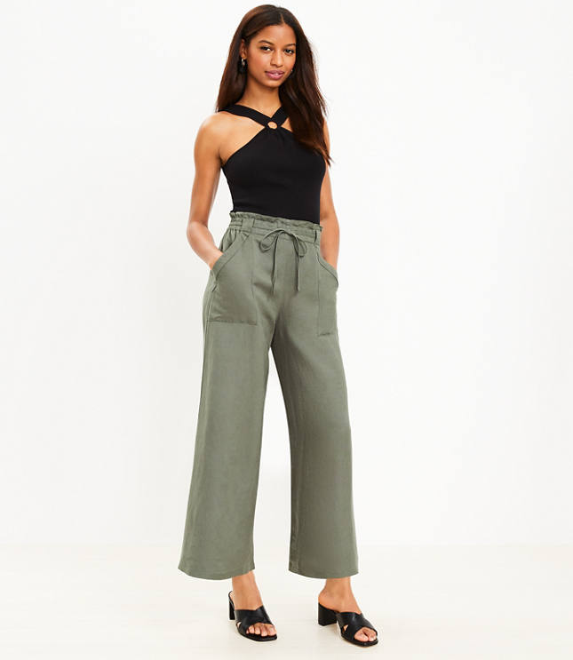 Tall Linen Wide-Leg Pant