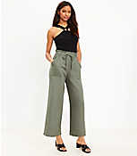 Tall Pull On Linen Blend Wide Leg Pants carousel Product Image 2