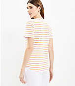 Striped Everyday V-Neck Tee carousel Product Image 3