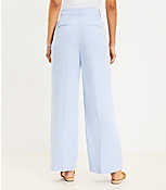 Curvy Peyton Trouser Pants in Chambray Linen Blend carousel Product Image 2