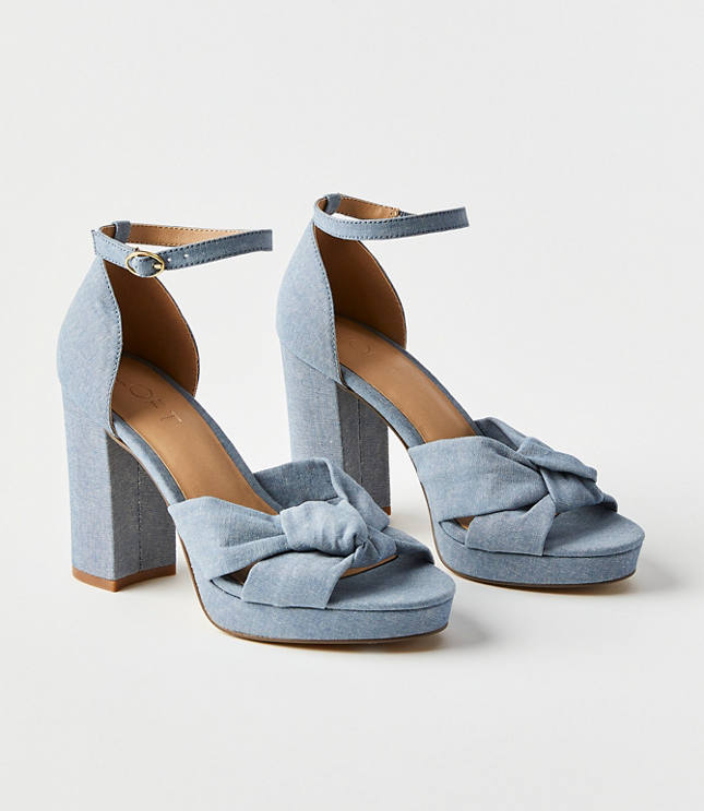 Light grey platform on sale heels