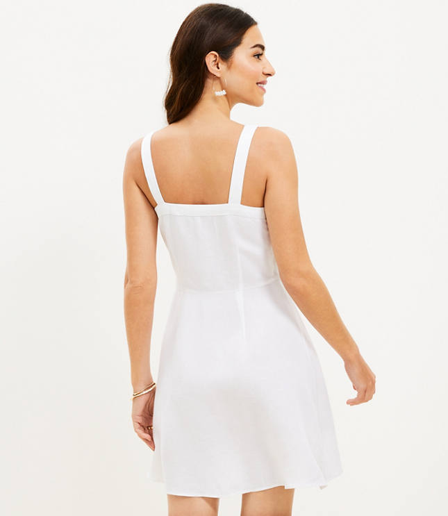 Loft Corset Seamed Flare Dress