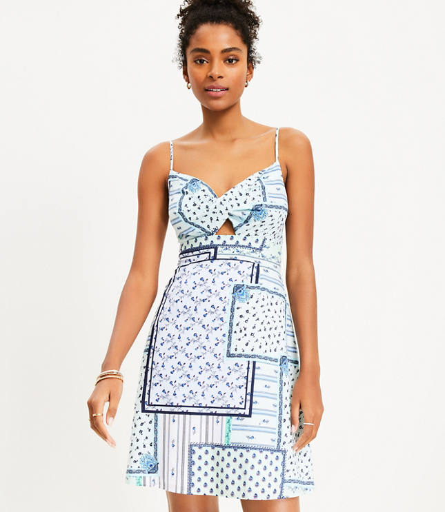 Gingham Twist Cutout Cami Dress