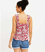 Paisley Ruched Strap Cami carousel Product Image 3