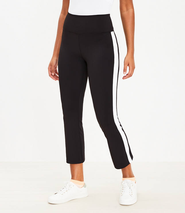 Lou & Grey Side Stripe Luvstretch Kick Crop Pants