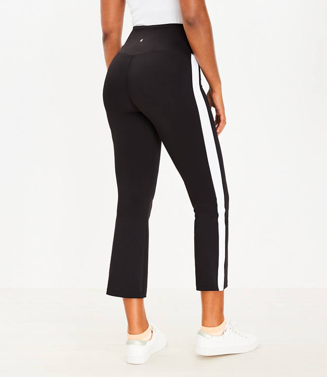 Lululemon Pink and Grey Striped with Black Side Stripe Full Length Leg –  The Saved Collection