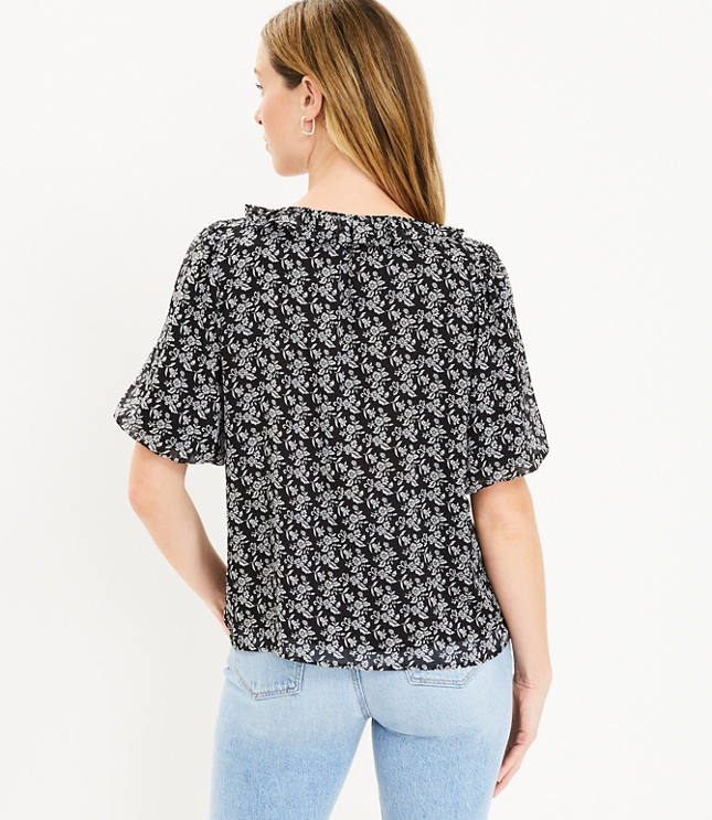 Loft store ruffle top