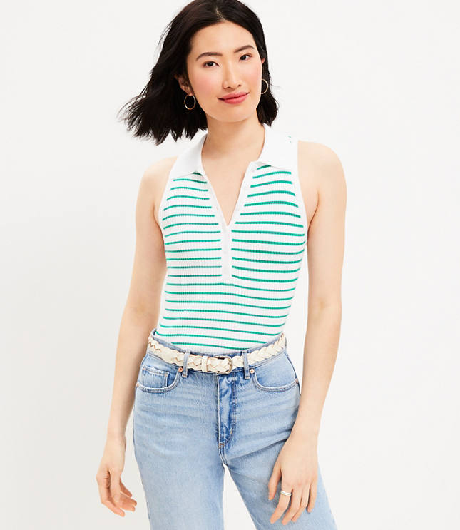 Hot Kiss Striped Tank Tops for Women