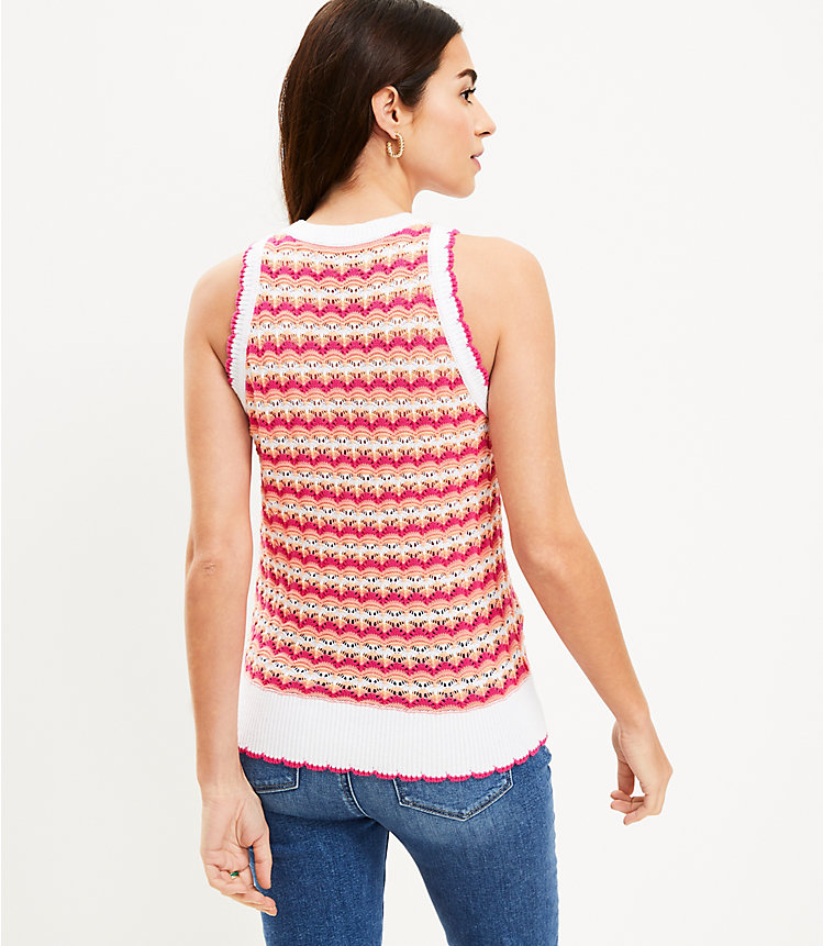 Scalloped Halter Sweater image number 2