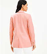 Petite Twill Double Breasted Blazer carousel Product Image 3