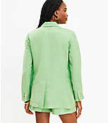 Petite Linen Blend Relaxed Blazer carousel Product Image 3