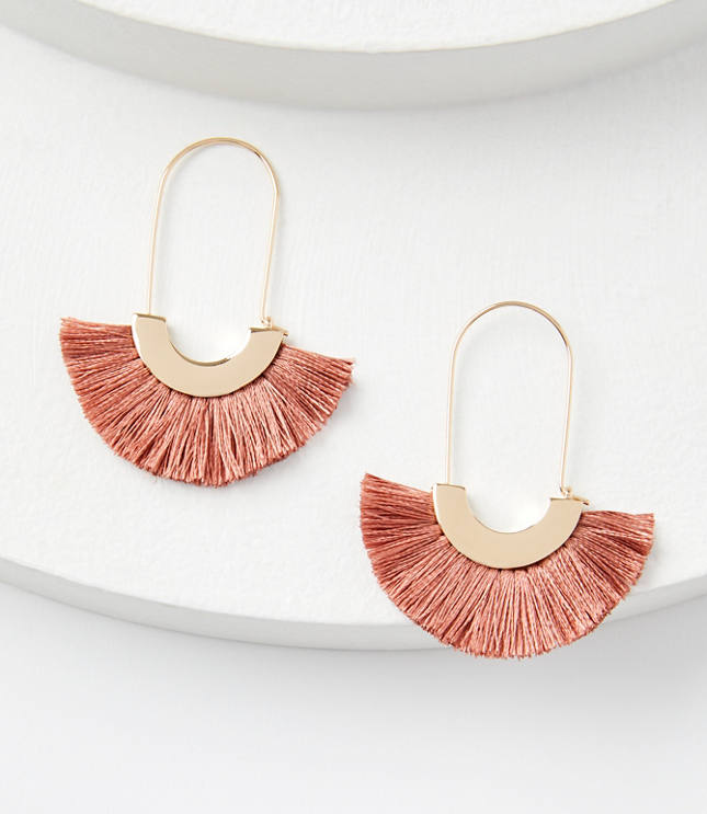 Crescent Fringe Earrings