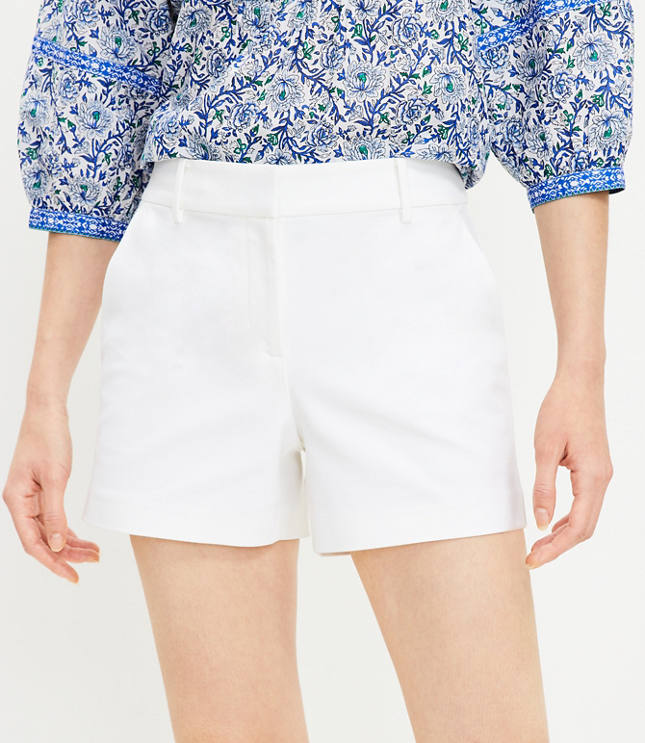 Loft Petite Curvy Riviera Shorts in Doubleweave
