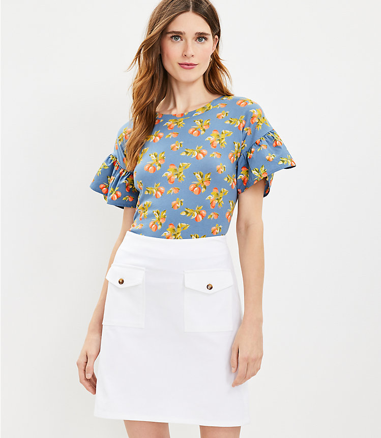 Tall Button Pocket Shift Skirt image number 0