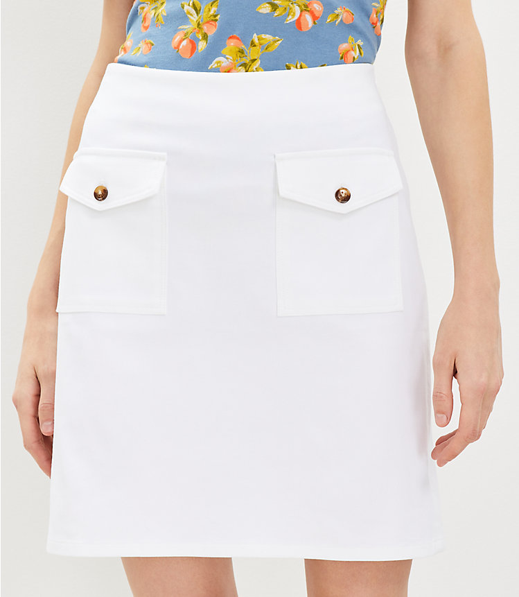Tall Button Pocket Shift Skirt image number 1