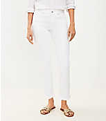 Curvy Girlfriend Jeans in White carousel Product Image 1