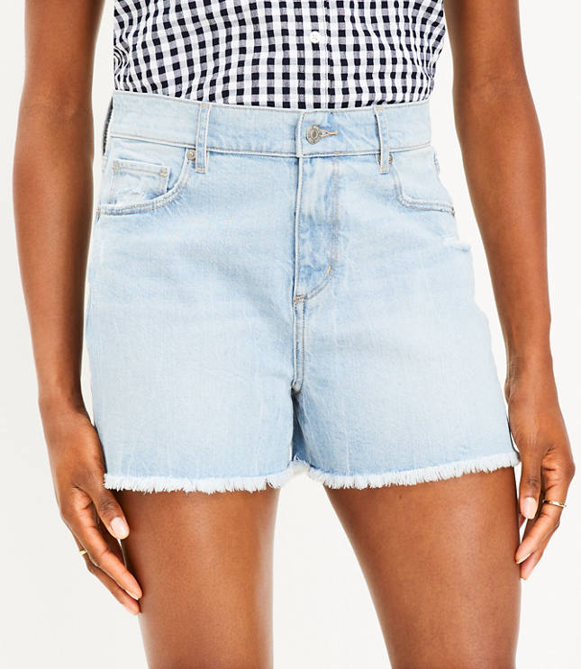 high waisted cut off shorts