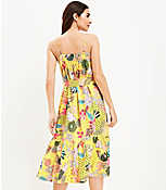 Petite Floral Strappy Flounce Midi Dress carousel Product Image 3