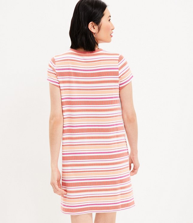 Petite Striped Pocket Tee Dress
