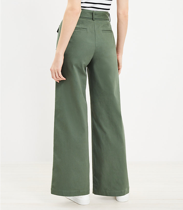 Petite Belted Pants in Pique image number 2