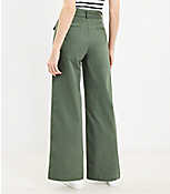 Petite Belted Pants in Pique carousel Product Image 3