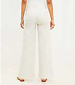 High Rise Wide Leg Sailor Jeans in Popcorn carousel Product Image 3