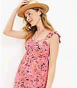 Petite Country Garden Ruffle Halter Dress carousel Product Image 2