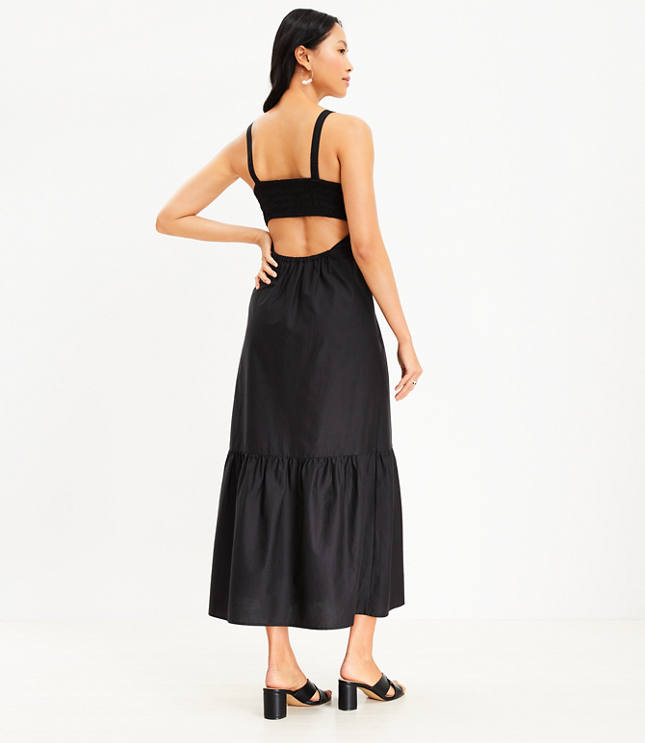 Petite Open Back Maxi Dress