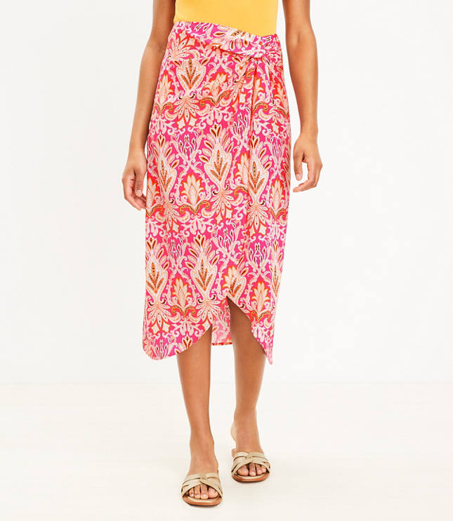 Petite Paisley Sarong Skirt
