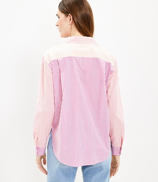 Petite Stripe Relaxed Everyday Shirt