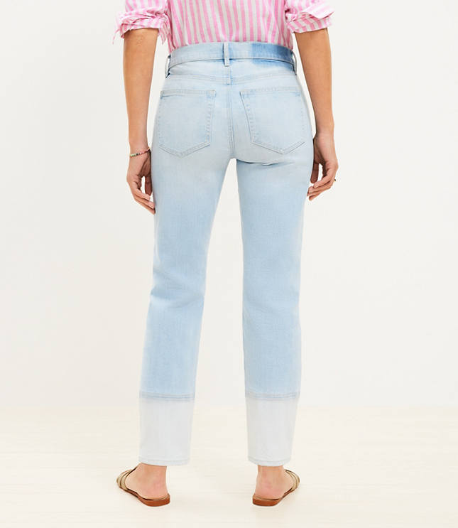 Petite High Rise Wide Leg Jeans in Light Wash Indigo