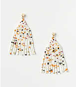 Spotted Beaded Linear Earrings carousel Product Image 1