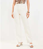 Petite High Rise Full Length Straight Jeans in Popcorn carousel Product Image 1