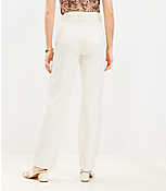 Petite High Rise Full Length Straight Jeans in Popcorn carousel Product Image 3
