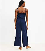 Petite Smocked Strappy Jumpsuit carousel Product Image 3